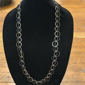 Elegant Silver Chain Link Necklace